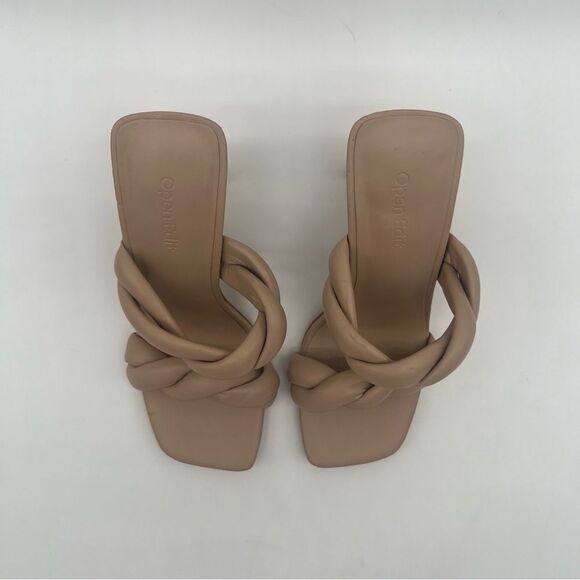 OPEN EDIT Women’s Remmy Twist Sandal Beige - Picture 5 of 15